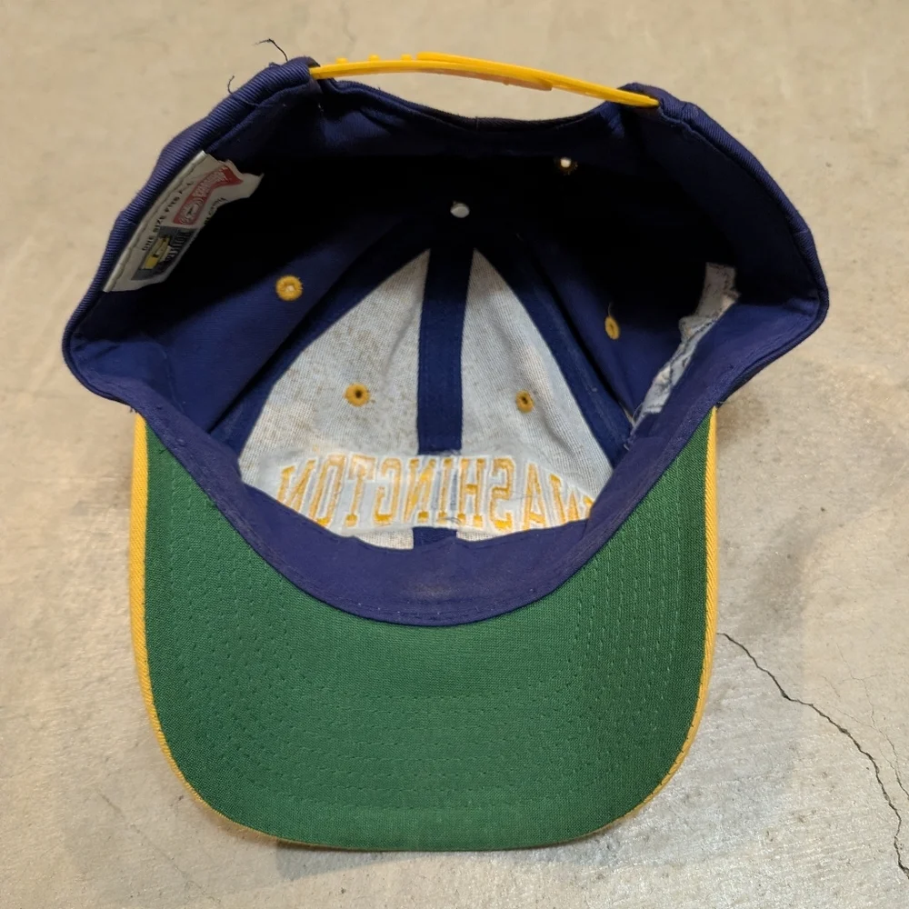 VTG 90s Washington Huskies Snap Back Hat Competitor OSFA